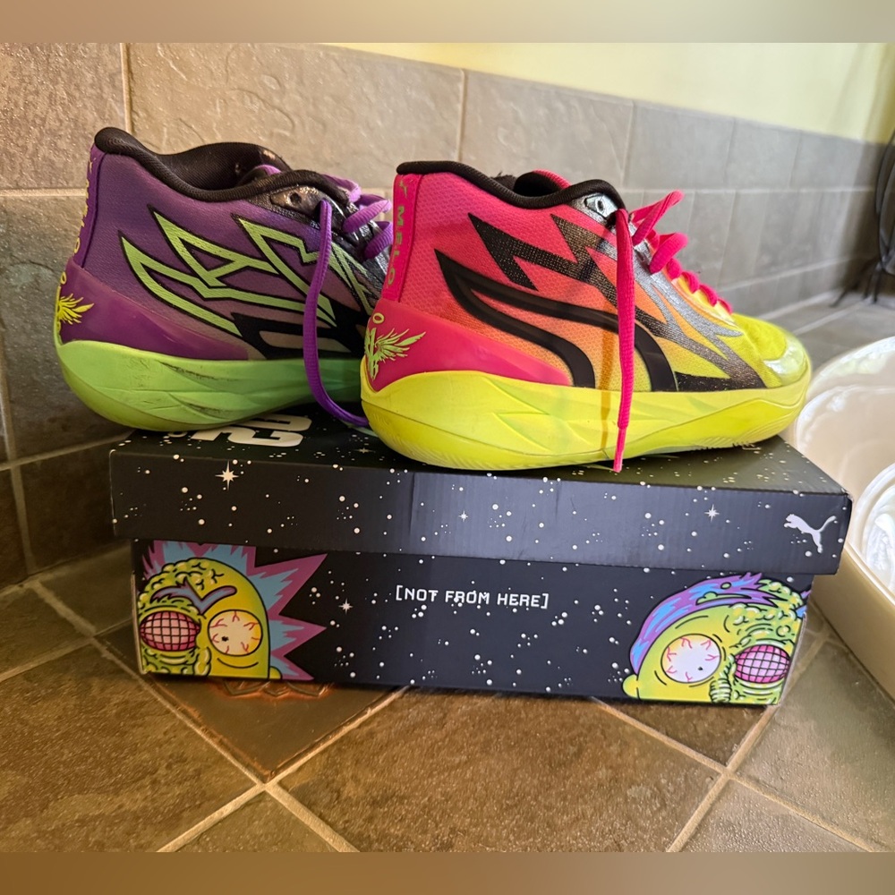 Puma Melo Rick and Morty Basketball sneakers 9.5 with box